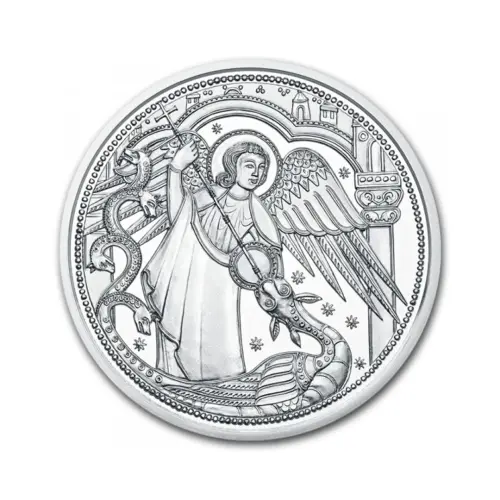 Австрия 10 евро 2017 года - Архангел Михаил - в буклете (Серебро 0.925)_1