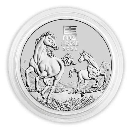 Австралия 1 доллар 2026 года - Год Лошади (Серебро 0.999)