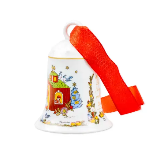 Рождественский колокольчик 2003 г., Hutschenreuther (Германия), фарфор, 7см._4