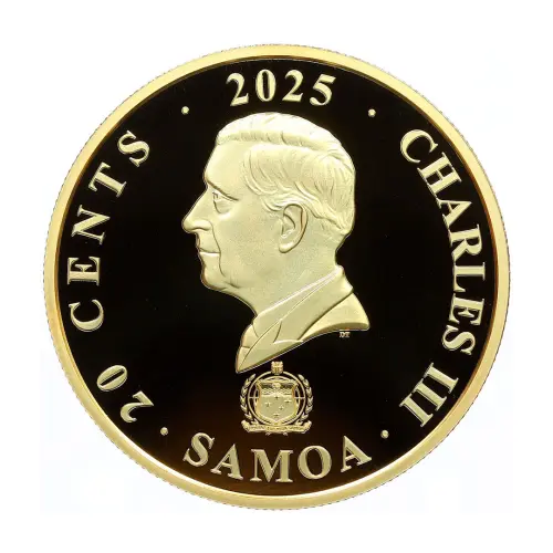 Самоа 20 центов 2025 года - Мифические существа - Лю Шу (Lu Shu)_1