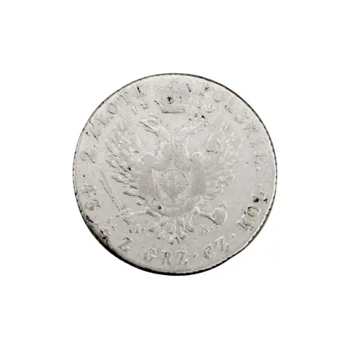 Польша - 2 злотых 1819 года IB (Серебро 0.593)_1