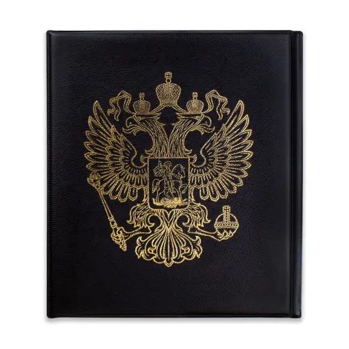 Альбом-папка-без-листов-OPTIMA---Герб-(черный)-в-шубере_4