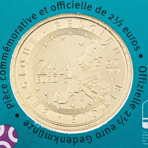 Бельгия 2½ евро 2021 г-Чемп Евр по футб EURO 2020(в коинк)_3