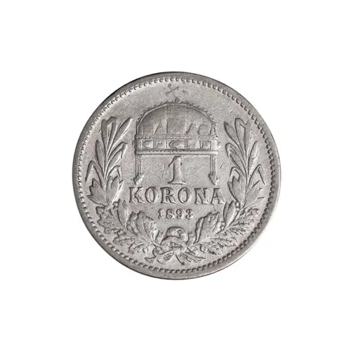 Венгрия-1-крона-1893-года---Серебро-0.835