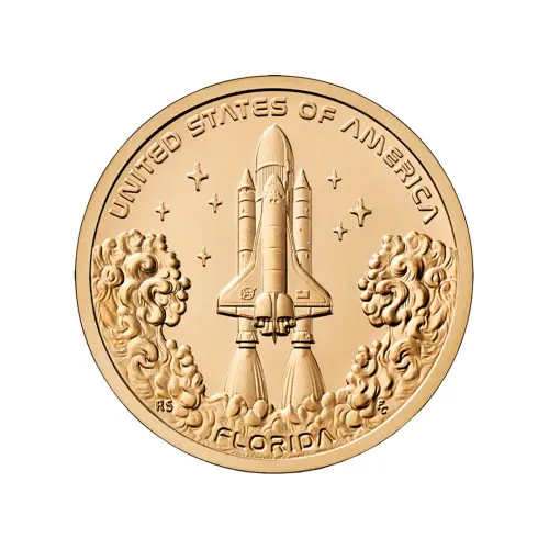 США 1 доллар 2025 года - Амер иннов-Мыс Канаверал - Спейс шаттл - Флорида (P)
