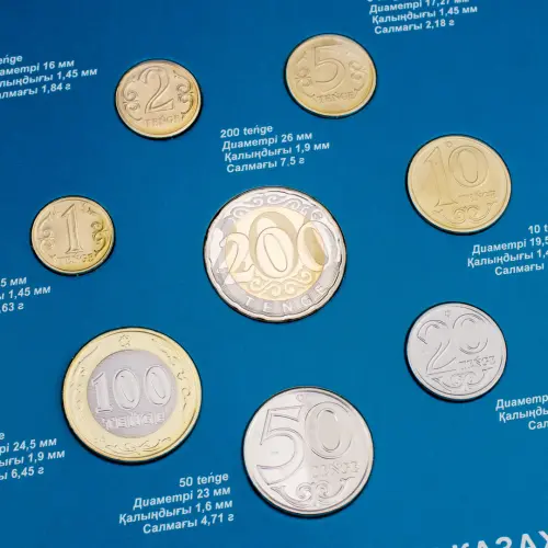 Годовой набор монет Казахстана 2021 года 30 лет незав Казахстана 8 монет_3
