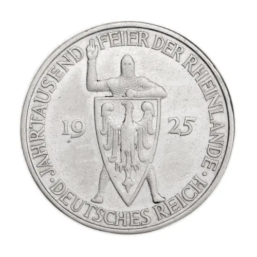 Германия 5 рейхсмарок 1925 года, Тысячелетие Рейнской области - А_1