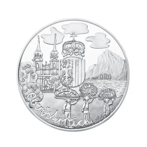 Австрия 10 евро 2016 года - Верхняя Австрия - в буклете (Серебро 0.925)_1