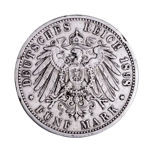 Германская империя (Баден) - 5 марок 1898 года - Серебро 0.900 (G)_1