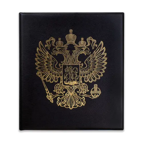 Альбом папка без листов OPTIMA - Герб (черный)