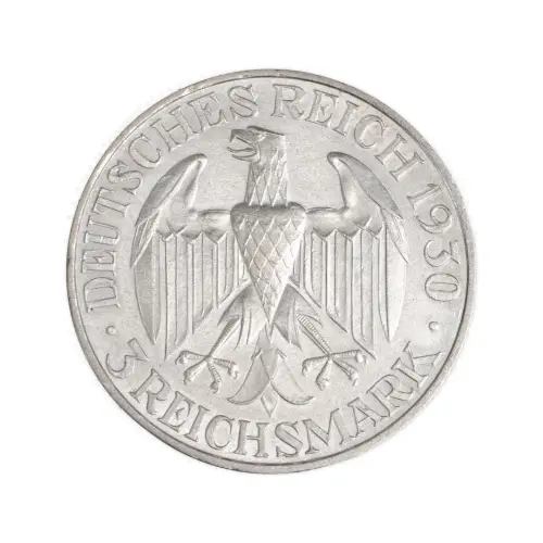 Германия 5 рейхсмарок 1930 года - Полёт дирижабля Граф Цеппелин_1