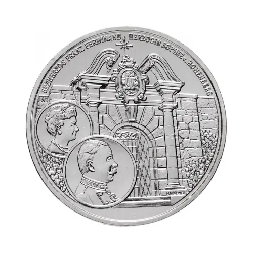 Австрия 10 евро 2004 года - Замок Артштеттен - в буклете (Серебро 0.925)_3