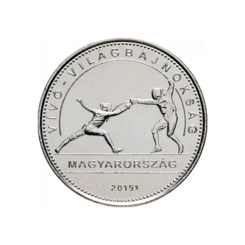 Венгрия-50-форинтов-2019-г-Чемпионат-мира-по-фехтованию-2019-Будапешт