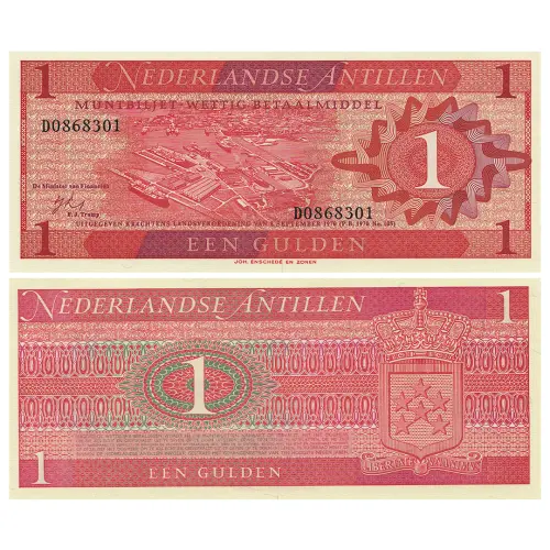 Нидерландские Антильские острова - Банкнота 1 гульден 1970 года