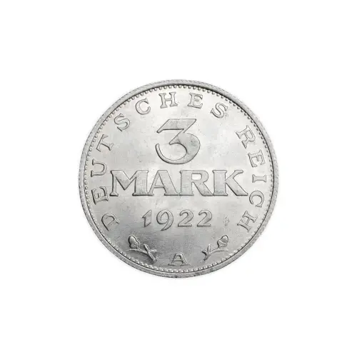 Германия 3 марки 1922 года -А