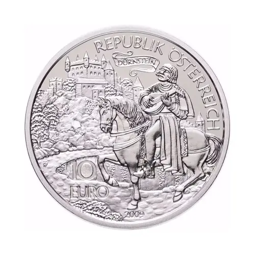 Австрия 10 евро 2009 года - Ричарда Льв Сердце - в буклете (Серебро 0.925)_2