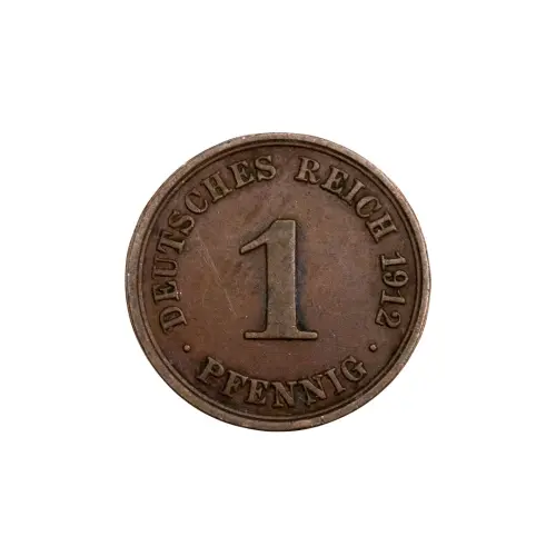 Германская империя - 1 пфенниг 1912 года (A)