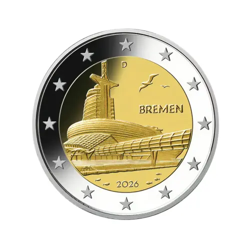 Германия 2 евро 2026 года - Музей климатических зон - Бремен ()