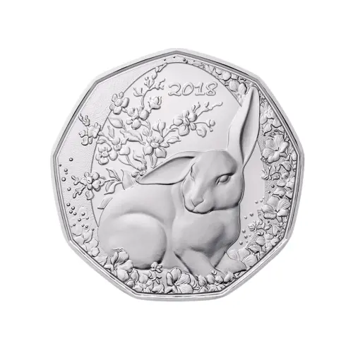 Австрия 5 евро 2018 года - Пасхальный заяц - в буклете (Серебро 0.925)_1
