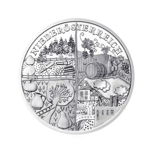 Австрия 10 евро 2013 года - Нижняя Австрия - в буклете (Серебро 0.925)_1