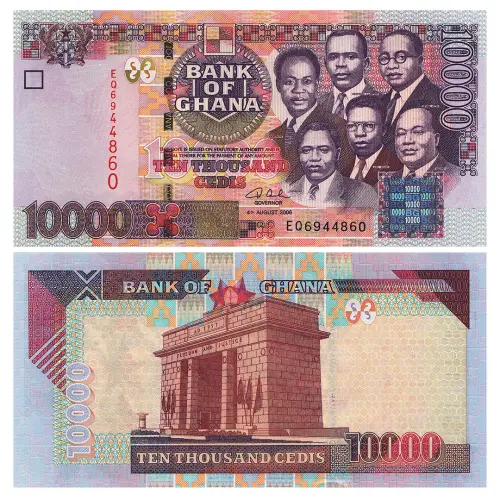 Гана - Банкнота 10000 седи 2006 года