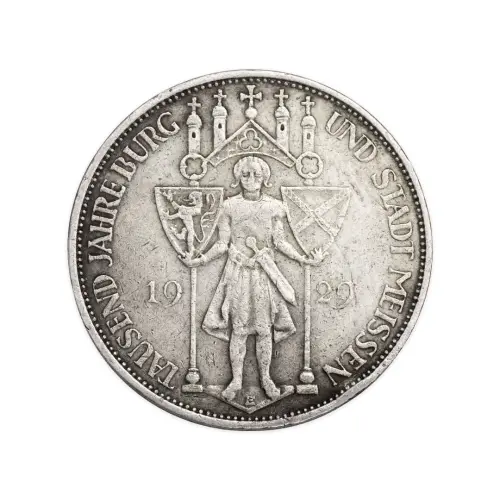 Германия 3 рейхсмарки 1929 года - 1000 лет Мейсену - E