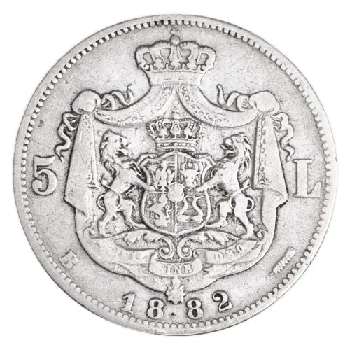 Румыния 5 леев 1882 года_1