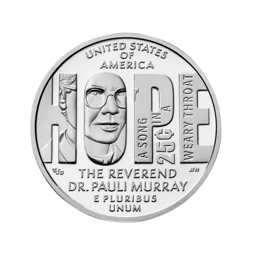 США 25 центов 2024 года - Паули Мюррей (D)