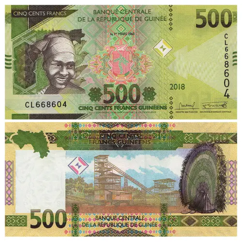 Гвинея - Банкнота 500 франков 2018 года