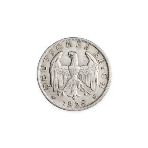 Германия 1 рейхсмарка 1925 года - Серебро 0.500 (A)_1