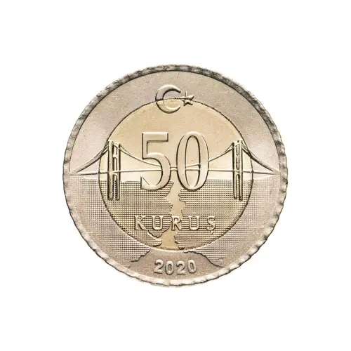Турция 50 курушей 2020 год