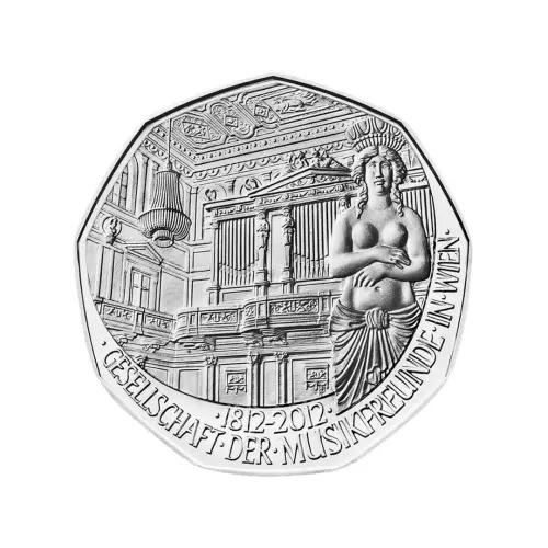 Австрия 5 евро 2012 года - 200 лет Сообществу любителей музыки - в буклете (Серебро 0.800)_1