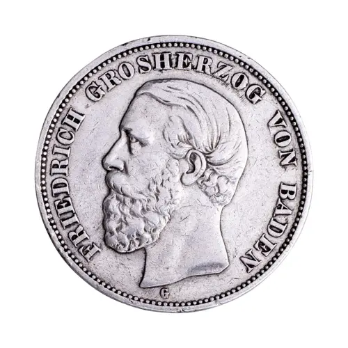Германская империя (Баден) - 5 марок 1898 года - Серебро 0.900 (G)