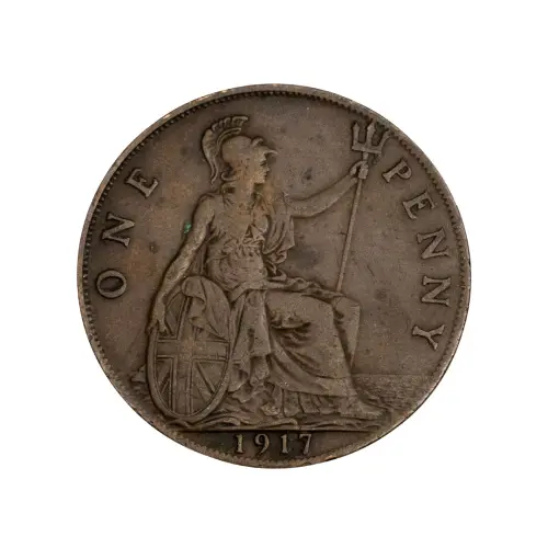 Великобритания - 1 пенни 1917 года