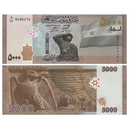 Сирия - Набор из 7 банкнот - 50, 100, 200, 500, 1000, 2000, 5000 фунтов 2023 года_1