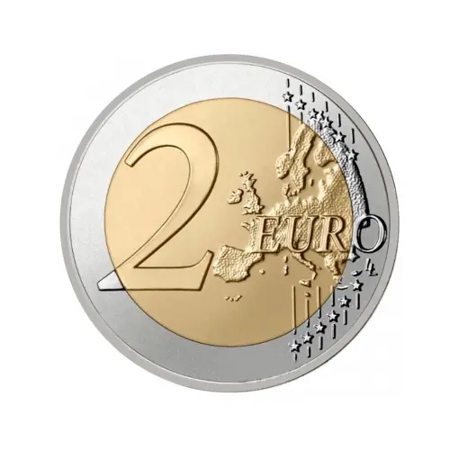 Андорра 2 евро 2024 года - 100 лет лыжному спорту в Андорре_3