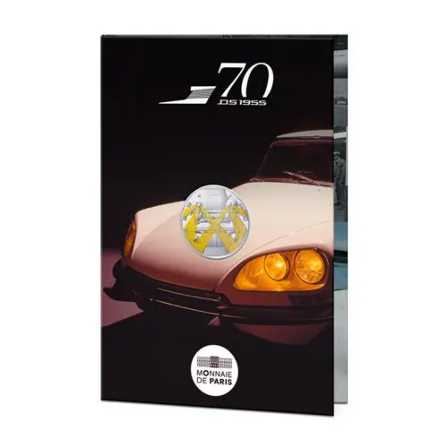 Франция 10 евро 2025 года - 70-летие автомобильного бренда DS (Серебро 0.333)