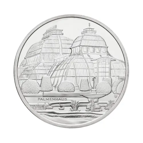 Австрия 10 евро 2003 года - Дворец Шёнбрунн - в буклете (Серебро 0.925)_3