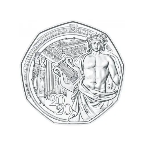 Австрия 5 евро 2020 года - 150 лет Венской филармонии - в буклете (Серебро 0.925)_1