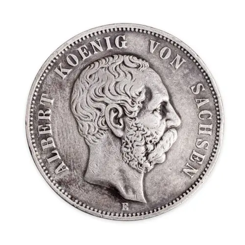 Германская империя (Саксония) - 5 марок 1902 года - Серебро 0.900 (E)