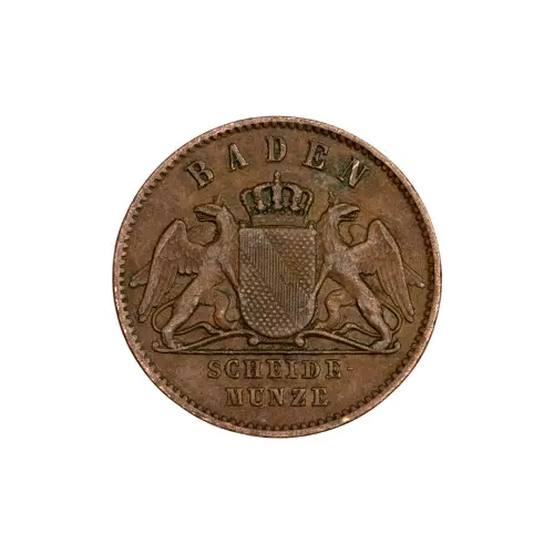 Бавария - 1 крейцер 1862 года - Серебро 0.166_1