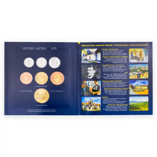 Чехия набор монет 2010 года + жетон Злинский край в буклете_3