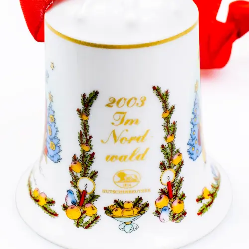Рождественский колокольчик 2003 г., Hutschenreuther (Германия), фарфор, 7см._6