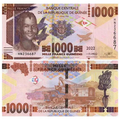Гвинея - Банкнота 1000 франков 2022 года