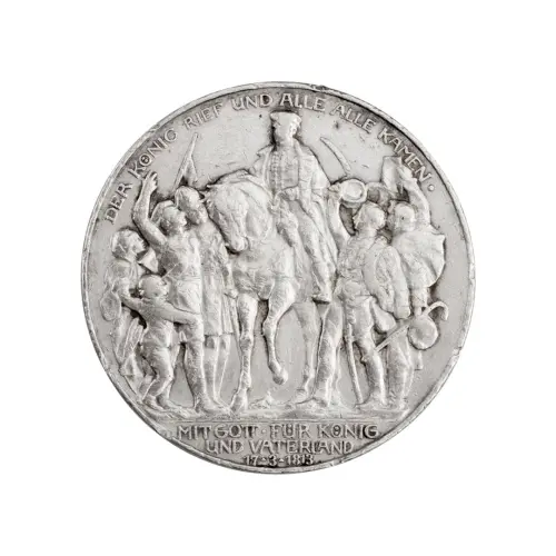 Германская империя (Пруссия) - 3 марки 1913 года - 100лет объяв войны пр Фр - A (Серебро 0.900)