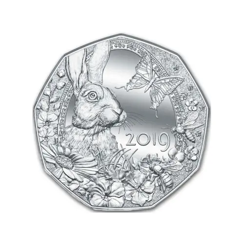 Австрия 5 евро 2019 года - Весеннее пробуждение - в буклете (Серебро 0.925)_1